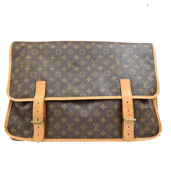 LOUIS VUITTON LV Sac Kleber Shoulder Bag Monogram Leather Brown 13FB539 - Picture 3 of 16